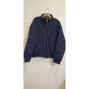 Men's EASTERN MOUNTAIN SPORTS Navy Blue Full Zip Jacket fleece inside Size L